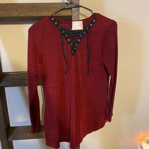 Maroon long sleeve size Small